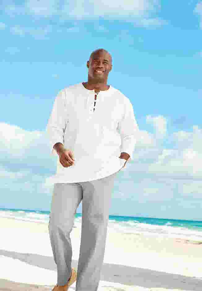 Gauze Lace-Up Shirt image number 5