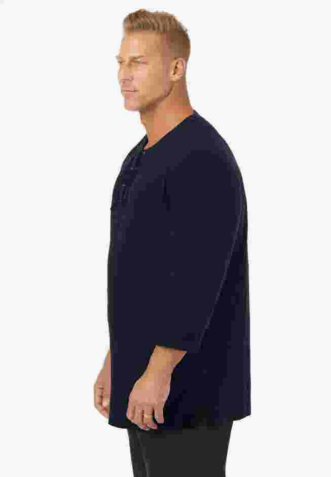 Gauze Lace-Up Shirt image number 2