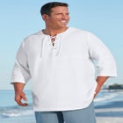 Gauze Lace-Up Shirt image number null