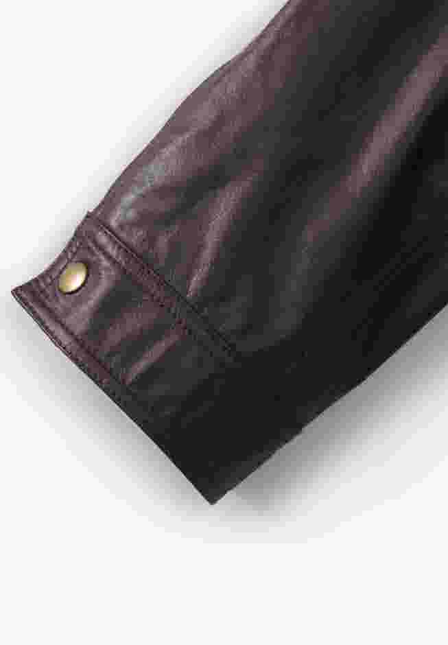 Leather Bomber Jacket image number 2