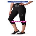 Capri Pull-On Stretch Knit Cotton Spandex Leggings image number null