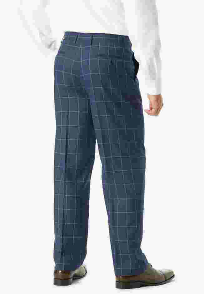 Easy Movement Plain-Front Expandable Dress Pants image number 1