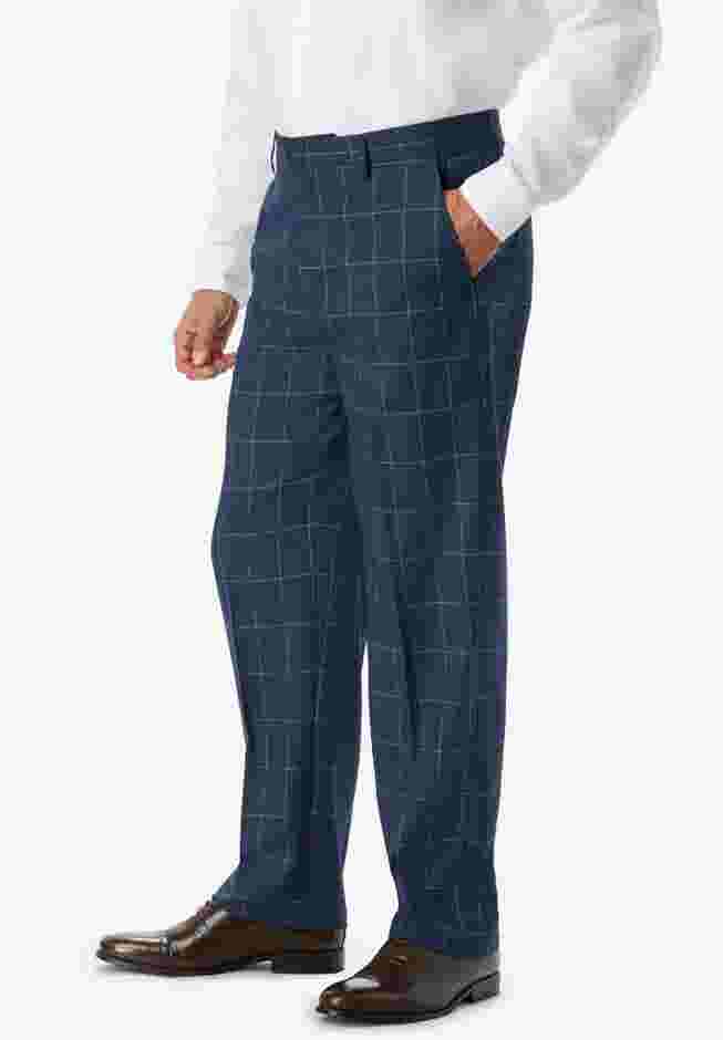 Easy Movement Plain-Front Expandable Dress Pants image number 2