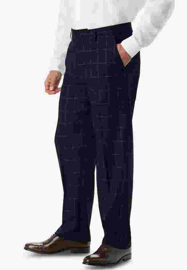 Easy Movement Plain-Front Expandable Dress Pants image number 2