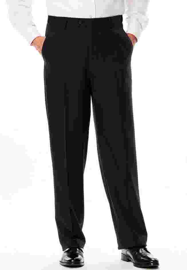 Easy Movement Plain-Front Expandable Dress Pants image number 0