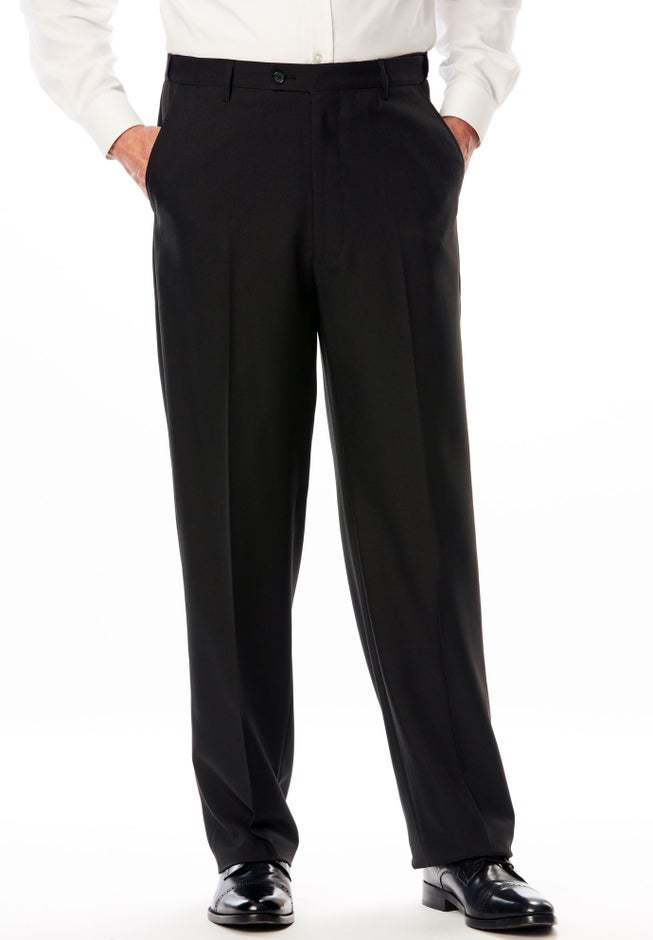 Easy Movement Plain-Front Expandable Dress Pants image number 0
