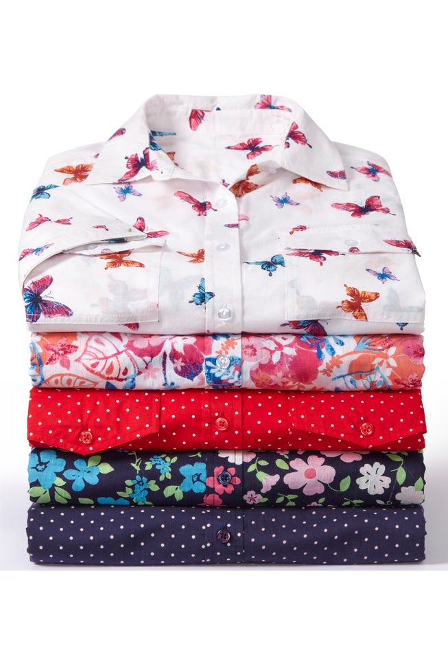 Short-Sleeve Cotton Campshirt image number 1