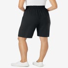 Elastic-Waist Knit Short image number null