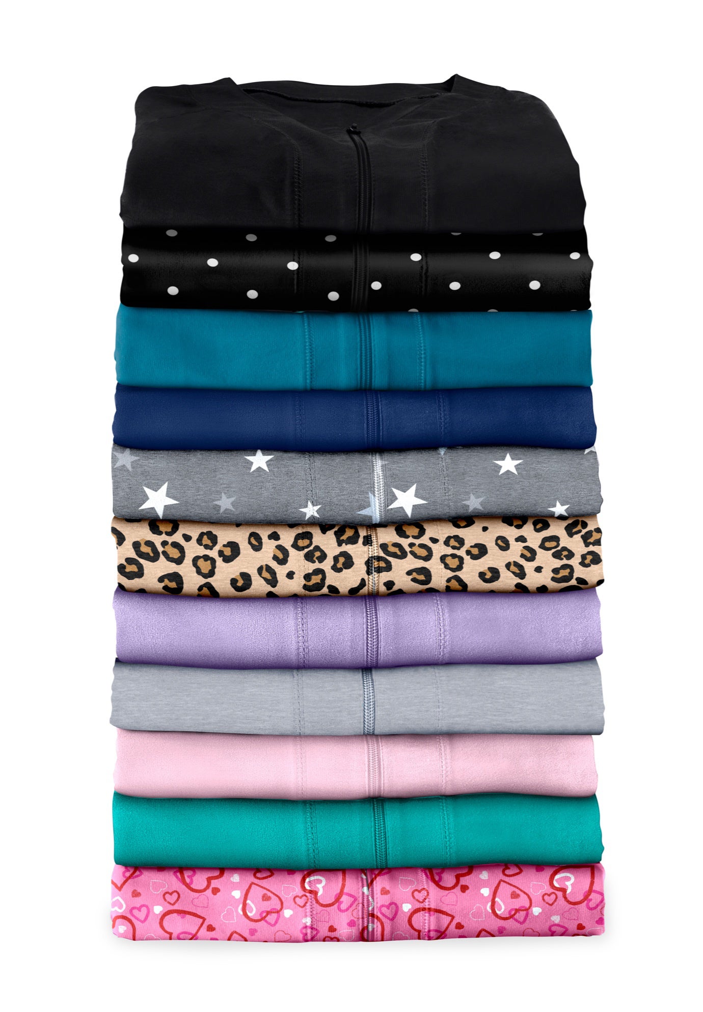 Long French Terry Zip-Front Robe image number 5