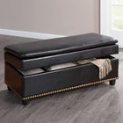 400 lbs. Weight Capacity Extra Wide Studded Ottoman image number null