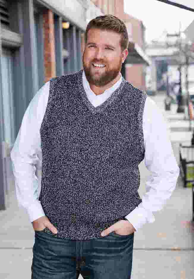 Shaker Knit V-Neck Sweater Vest image number 2
