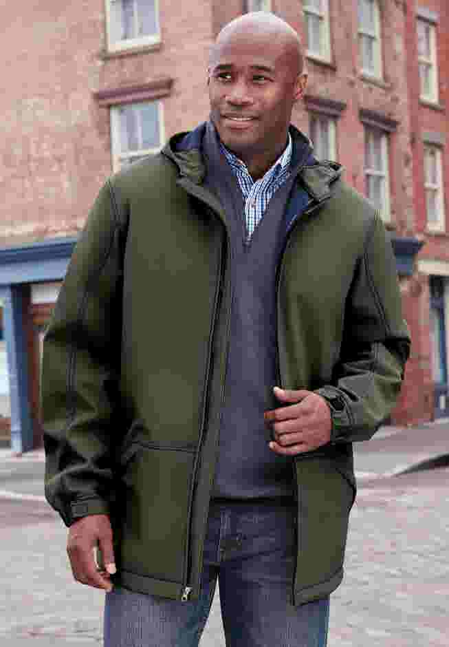 Fleece-Lined Slicker Rain Coat image number 3