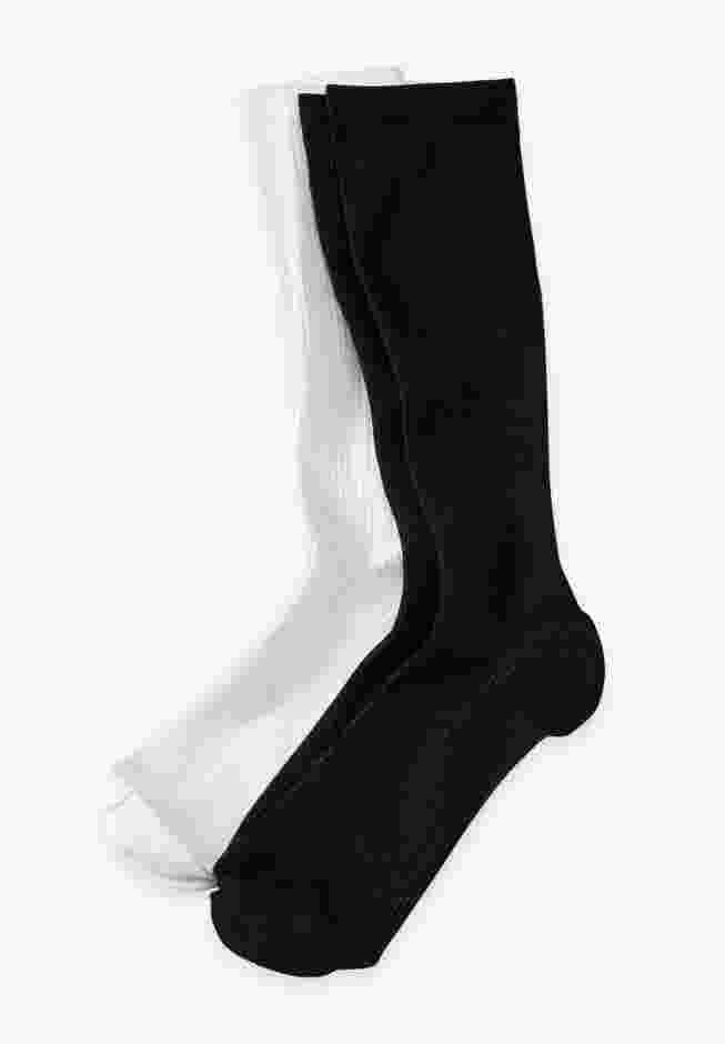 Over-the-Calf Compression Silver Socks image number 1