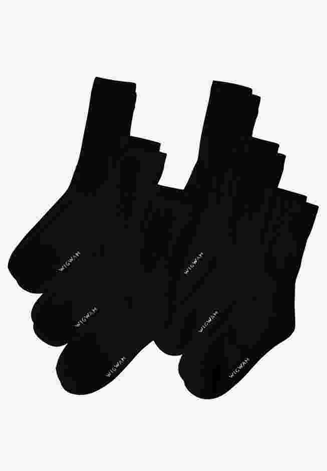 Wigwam® 6-Pack Athletic White Crew Socks image number 0