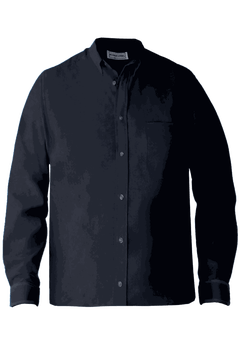 Warm Double-Layered Multi-pocket Jacket, Black | King Size