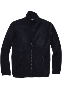 Explorer Plush Fleece Jacket for Big Tall, Black King Size