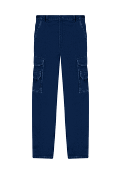 Rugged Marine Cargo Pants with Elastic Waist, Stonewash King Size