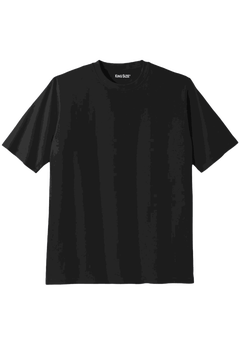 Shrink-Less™ Lightweight Crewneck T-Shirt, Black King Size