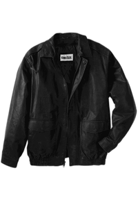 Leather Aviator Bomber