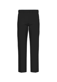 Relaxed Fit Wrinkle-Free Full Elastic Plain Front Pants