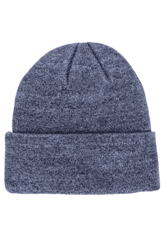 Warm Acrylic Extra-Large Beanie Hat, Charcoal Marl King Size