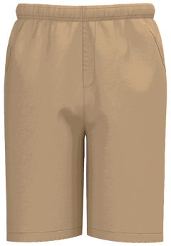 Full Elastic Comfort Flex Men's Shorts, Dark Khaki