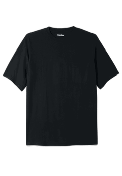 Ultra-Lightweight Relaxed Crewneck Tee, Black | King Size