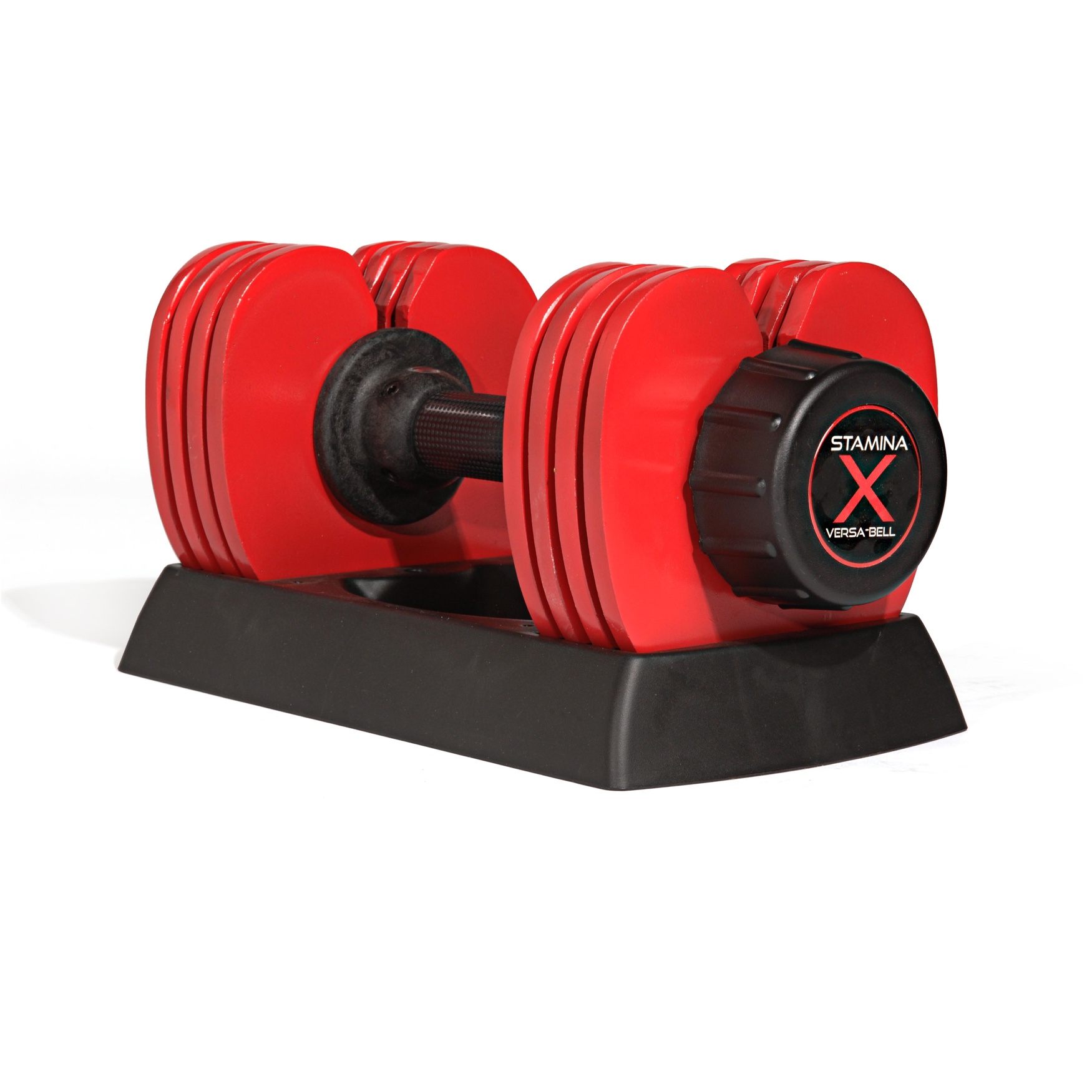 Stamina X Versa Bell(50lb)(1 Dumbbell), RED BLACK