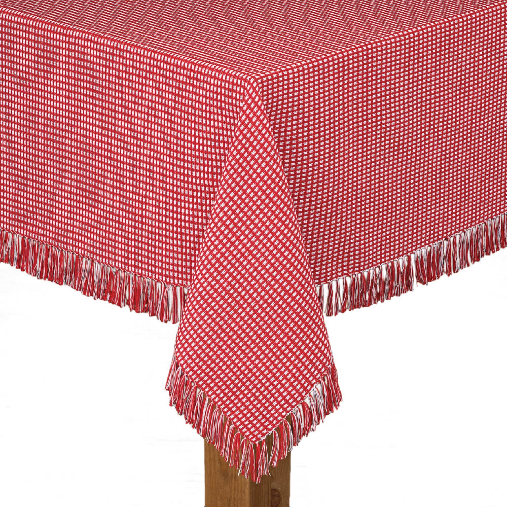 Homespun Check Woven Tablecloth, 