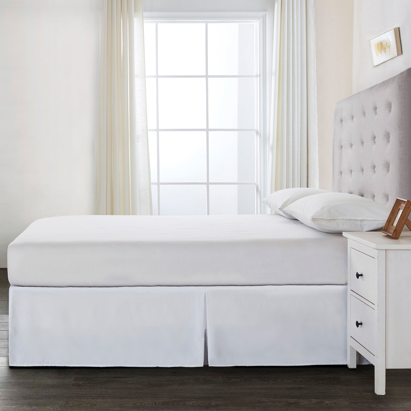 Bed Maker's Adjustable Bed WrapAround 15"" Tailored Bedskirt King Size