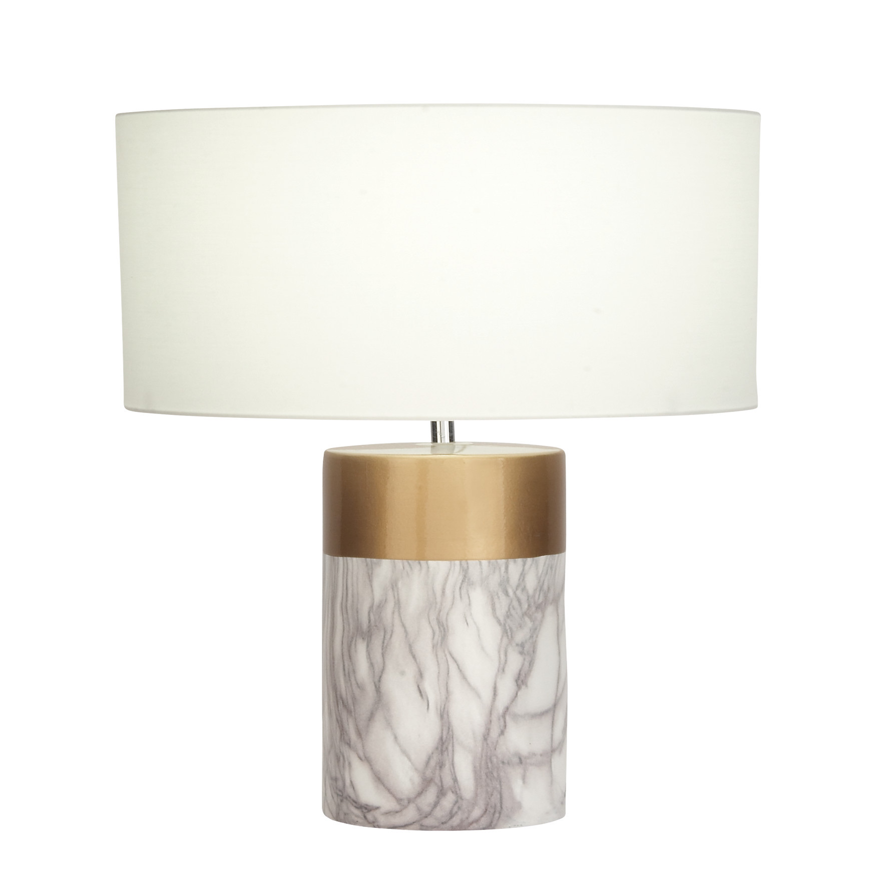 Cosmoliving By Cosmopolitan White Stone Table Lamp, WHITE