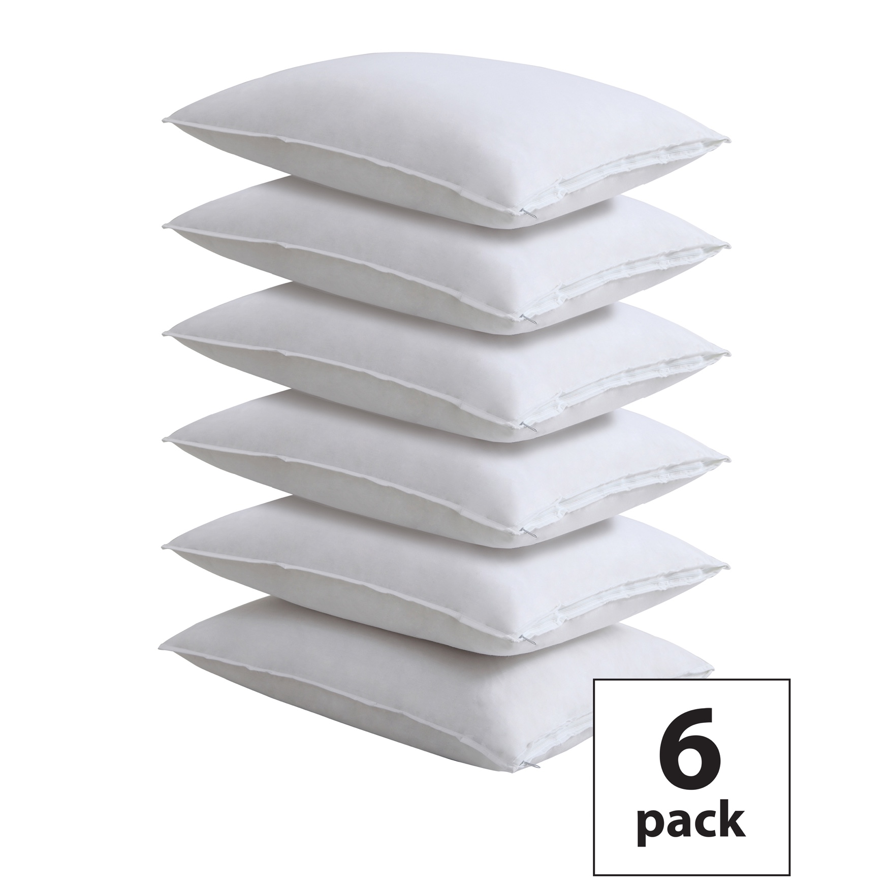 Fresh Ideas Master Block Easy Care Pillow Protector 6-Pack, 