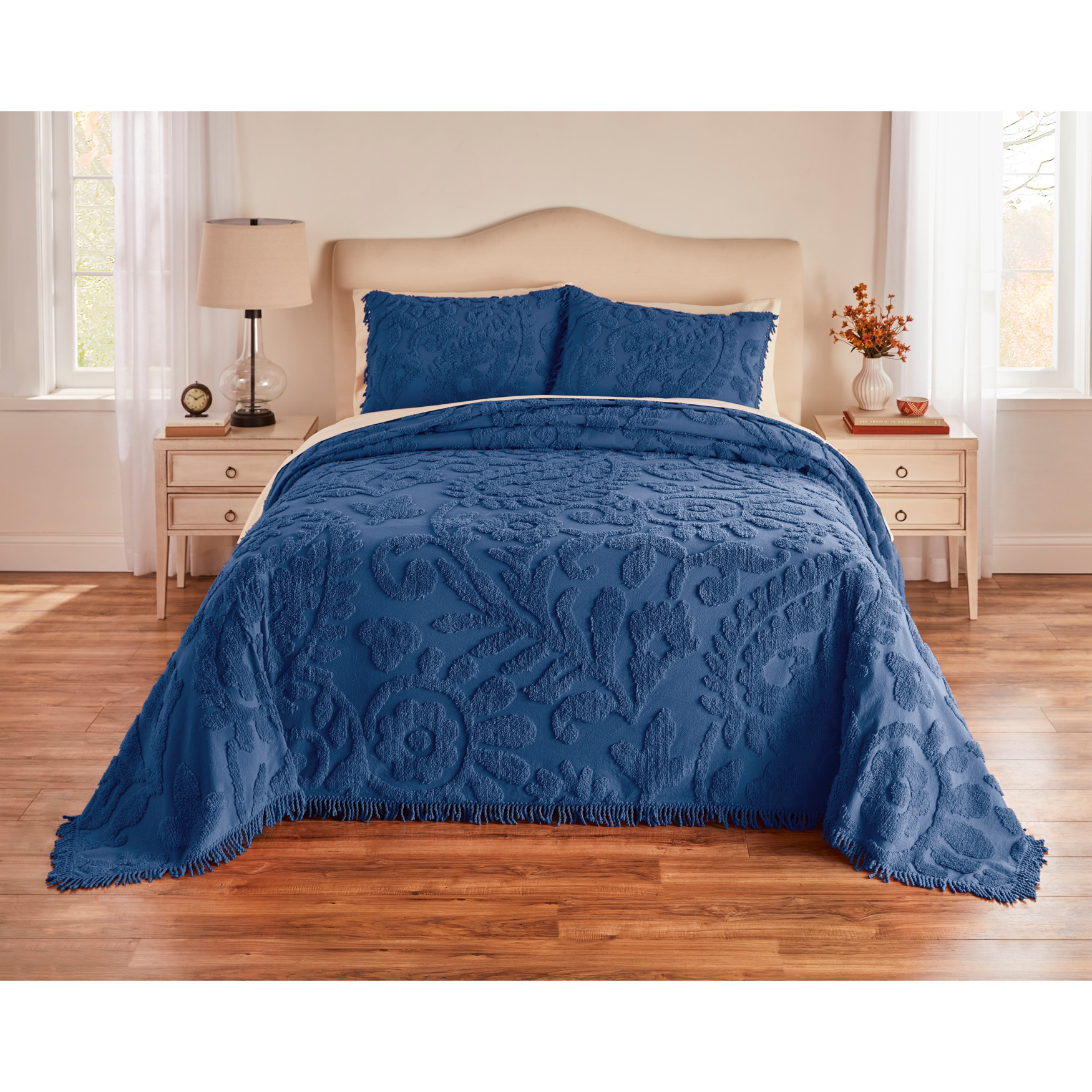 Paisley Chenille Bedspread Collection, 