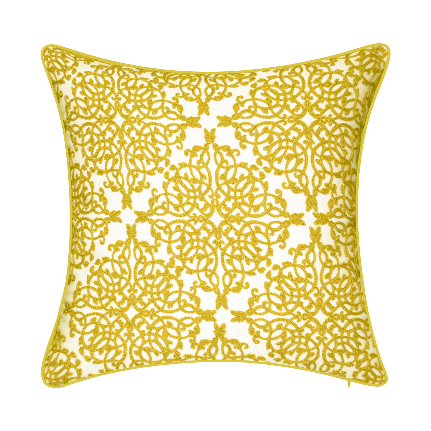 Indoor & Outdoor Embroidered Lace Decorative Pillow, 