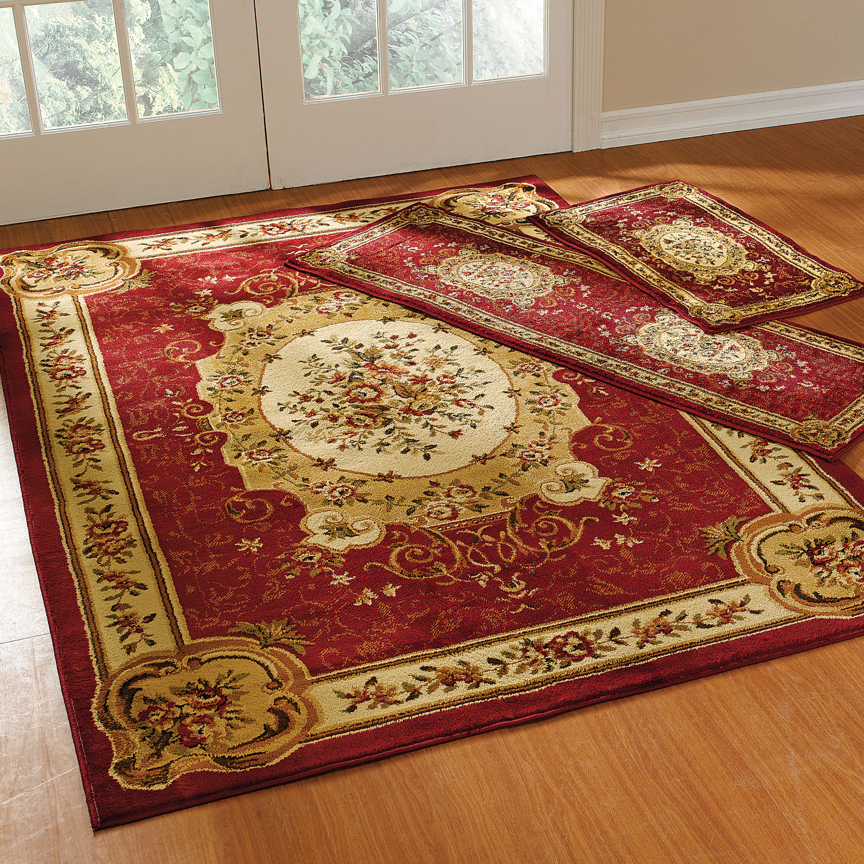 Floral 3-Pc. Rug Set with Runner, 