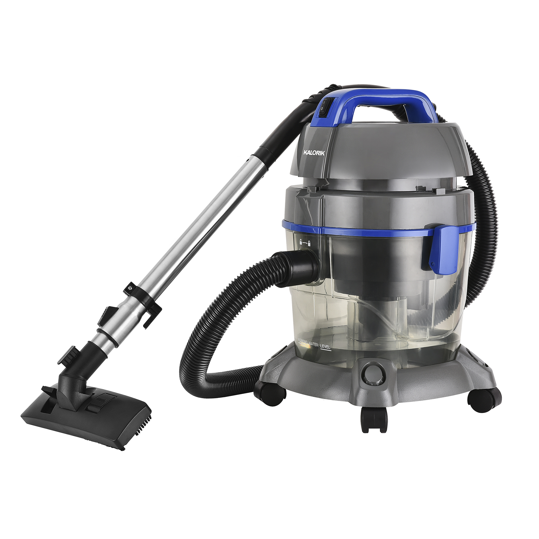 Kalorik Home Water Filtration Vacuum with Pet Brush, GREY