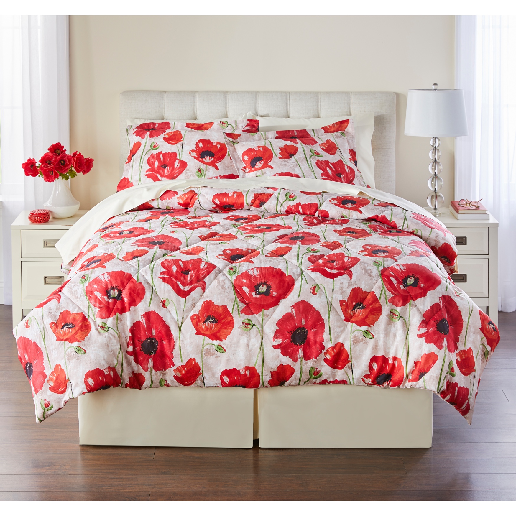 Poppy 3-Pc. Comforter Set, 