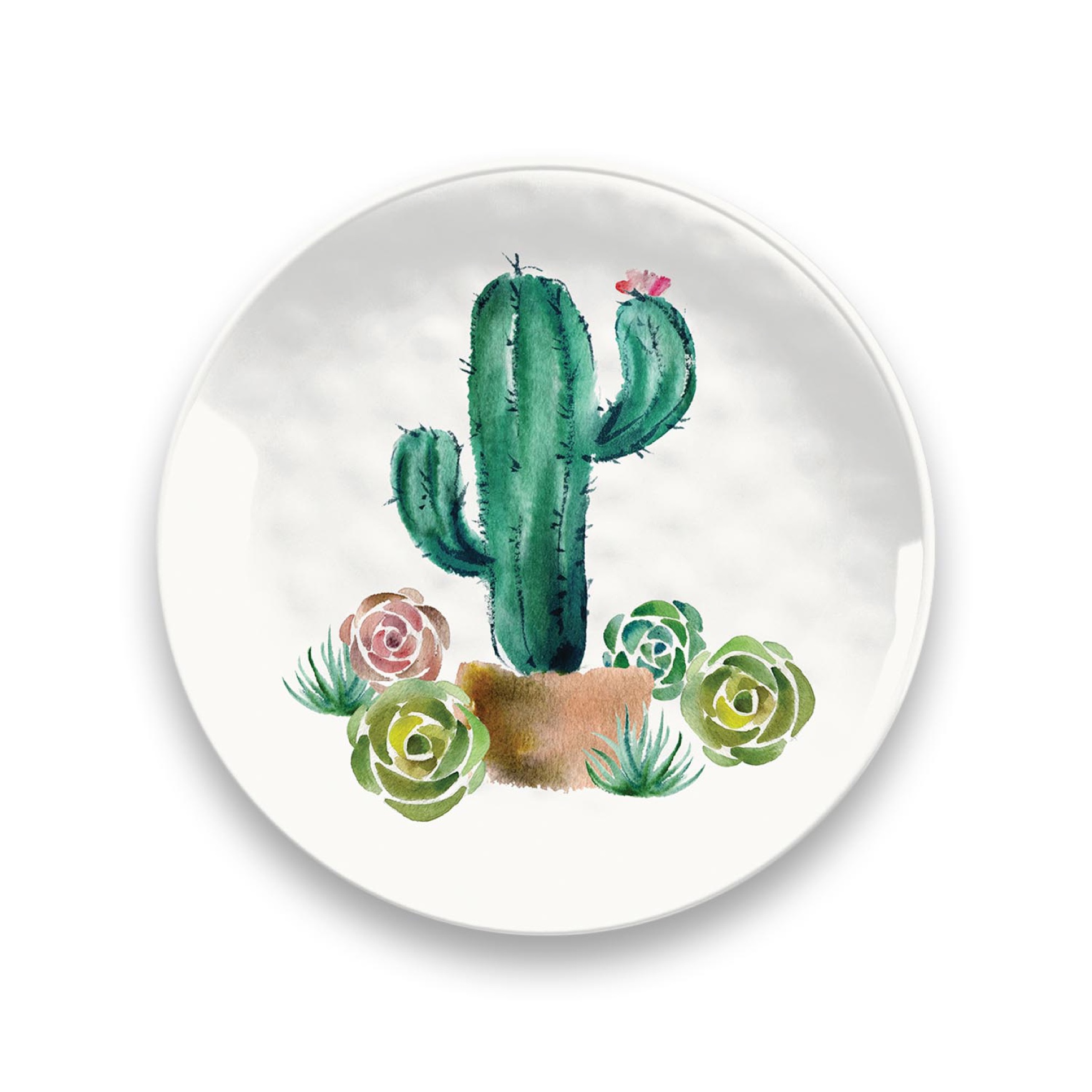 Desert Garden Salad Plate, MULTI