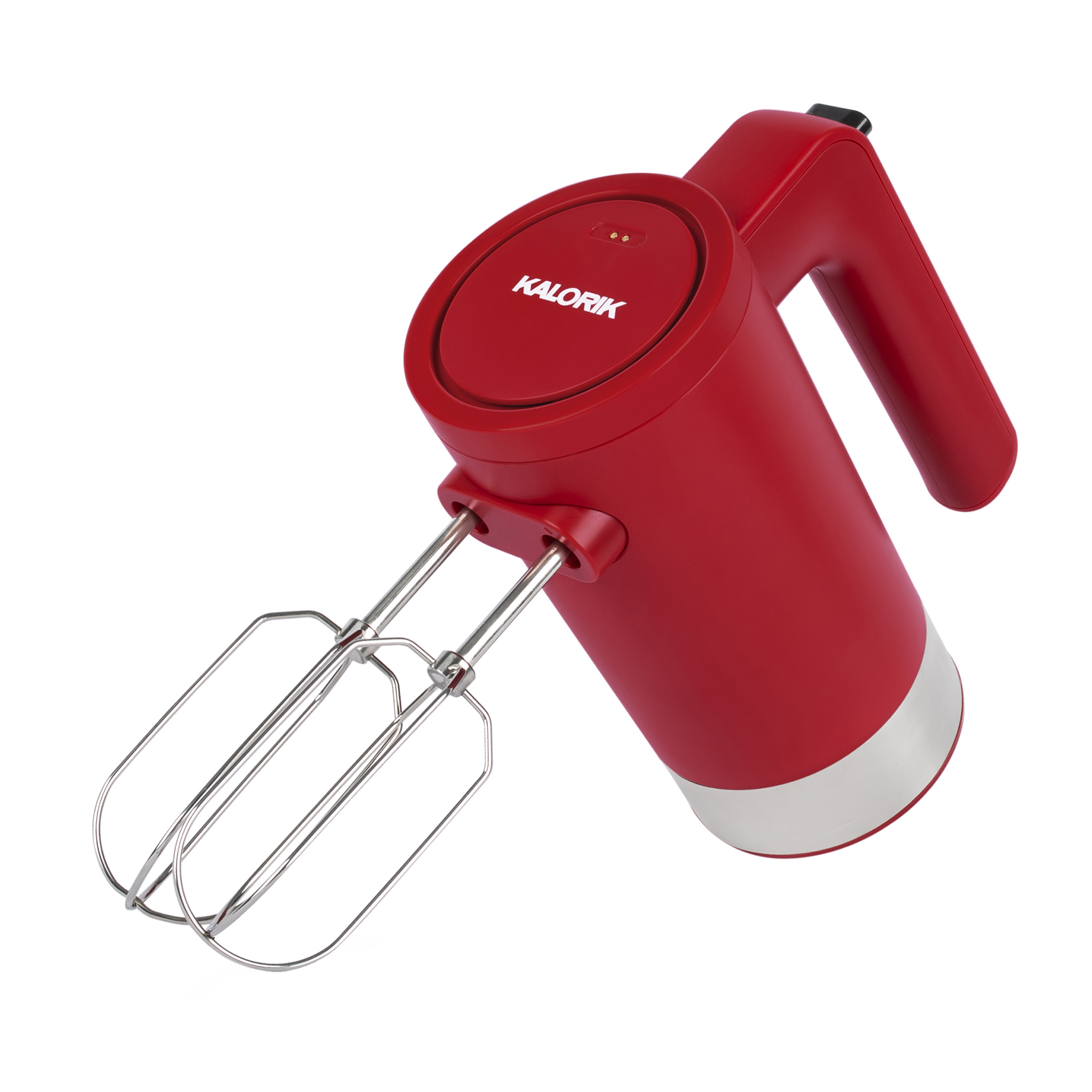 Kalorik Cordless Rechargeable Hand Mixer, Red, RED