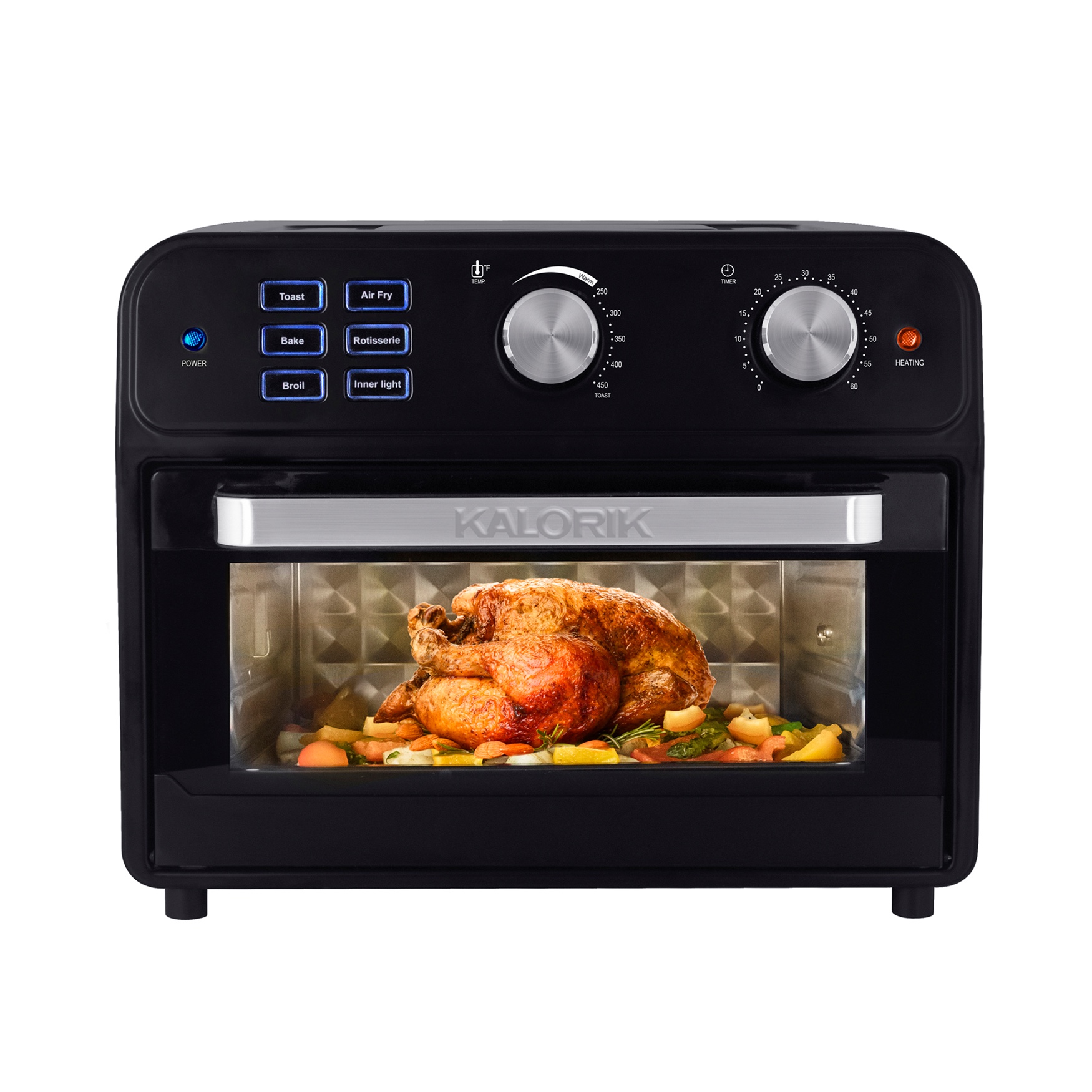 Kalorik® 22 Quart Digital Air Fryer Toaster Oven, BLACK