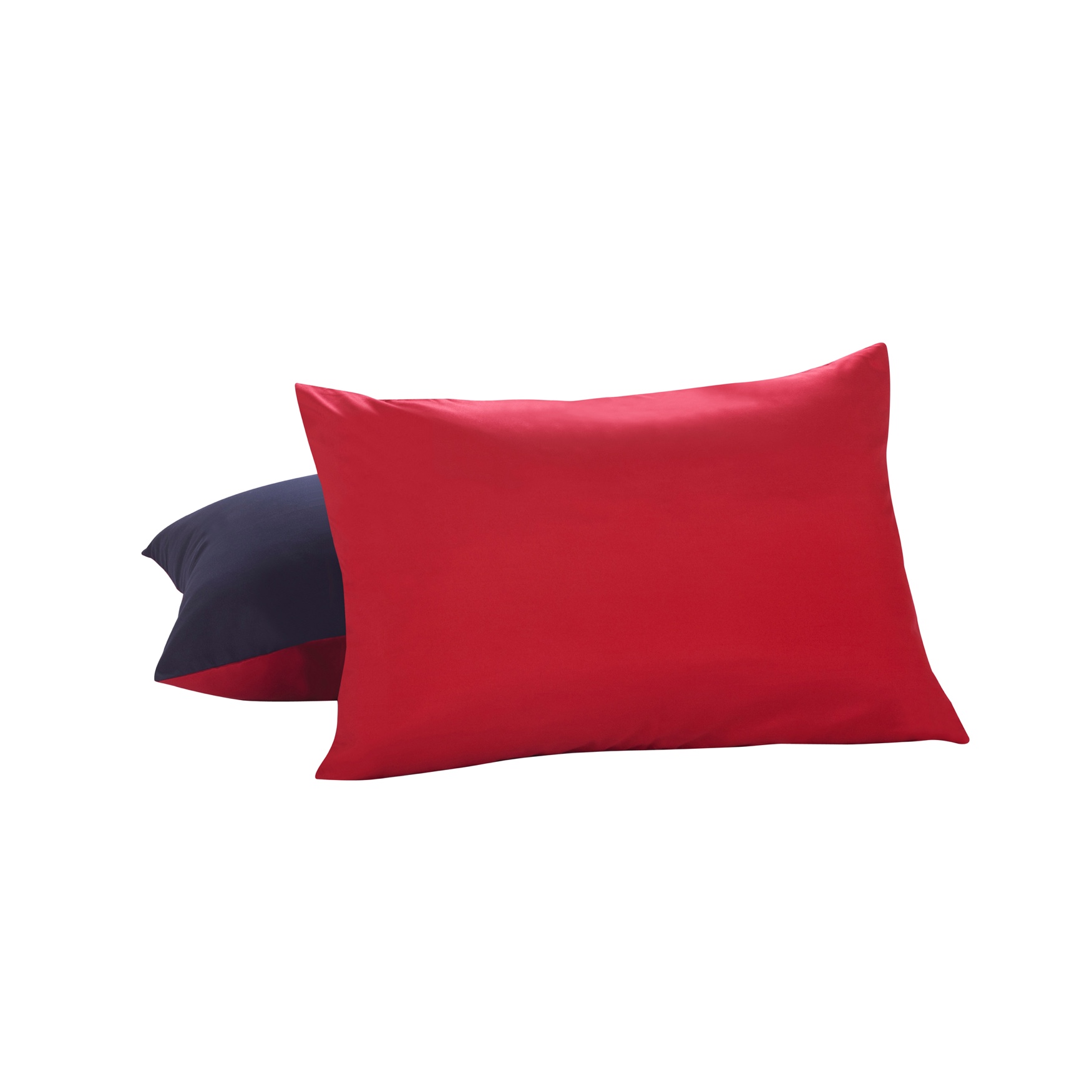 Lux Hotel Reversible Standard/Queen Pillow Sham 2-Pack, MEDIUM RED