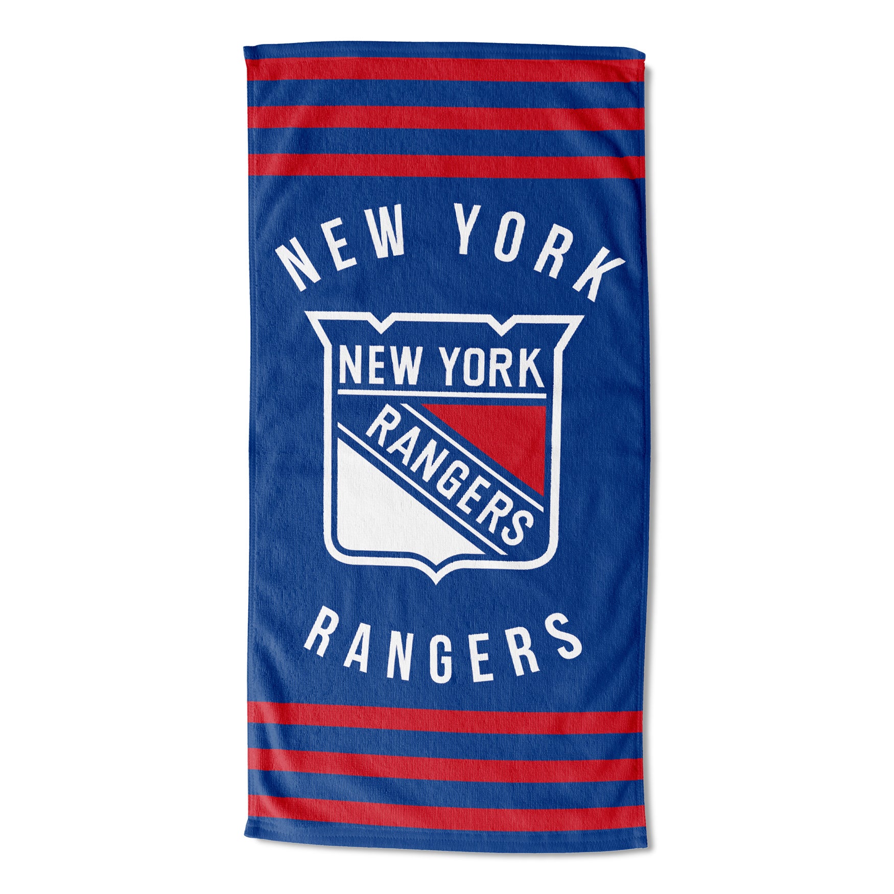 NHL Rangers Stripe Beach Towel 30x60, Multi King Size