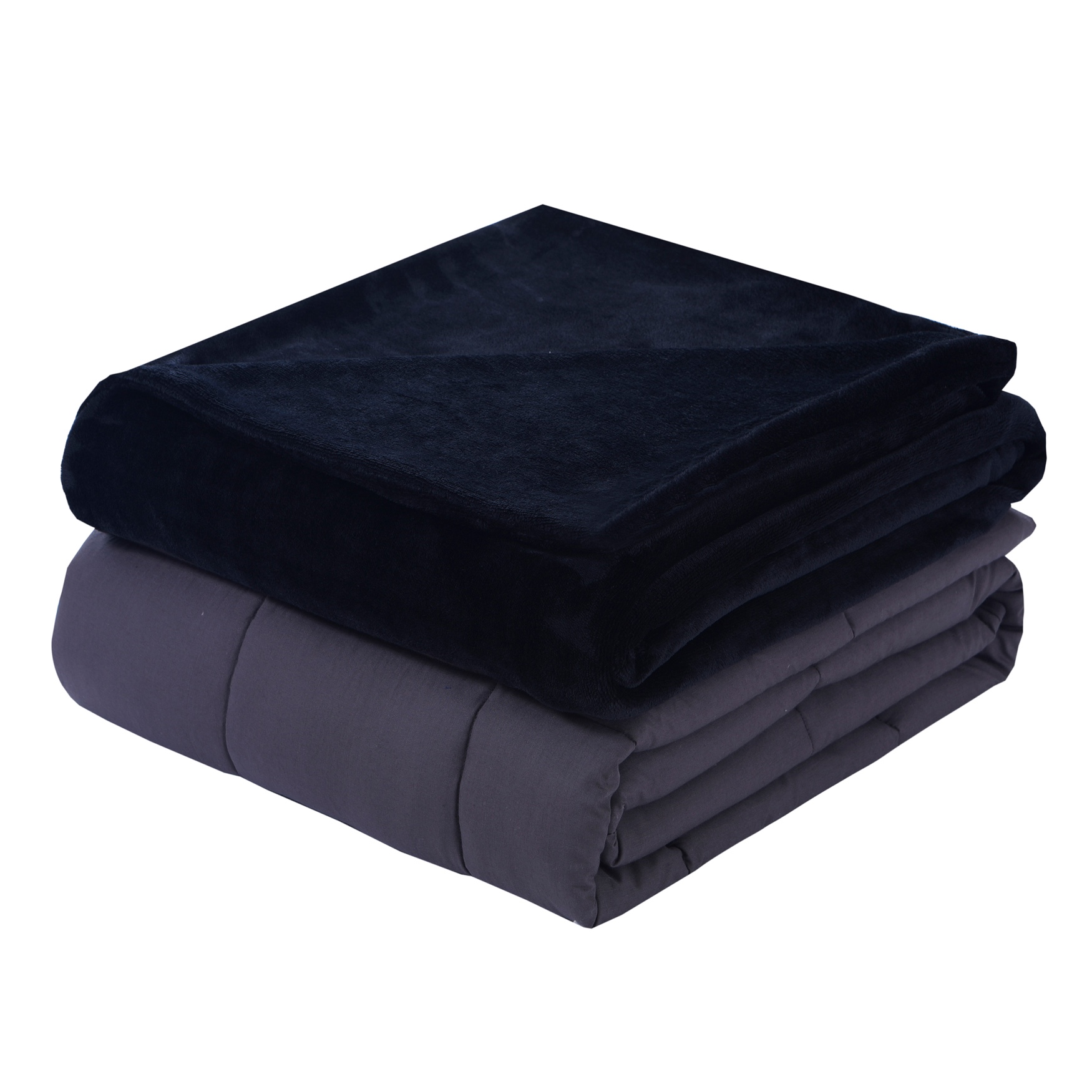 Plush 15lb Weighted Blanket with Washable Cover , 