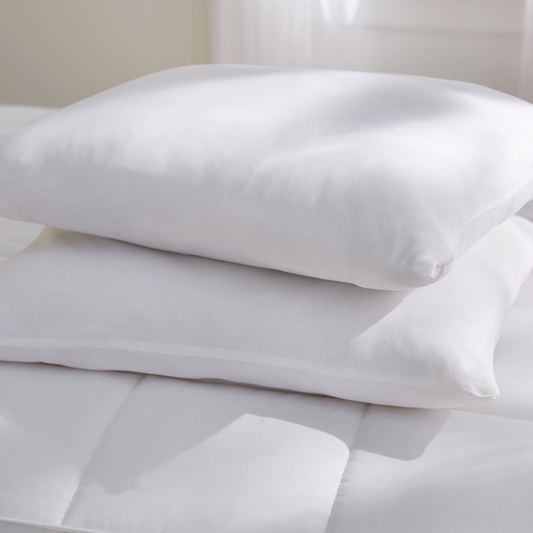 EZ Dreams 2-Pack Pillows, WHITE