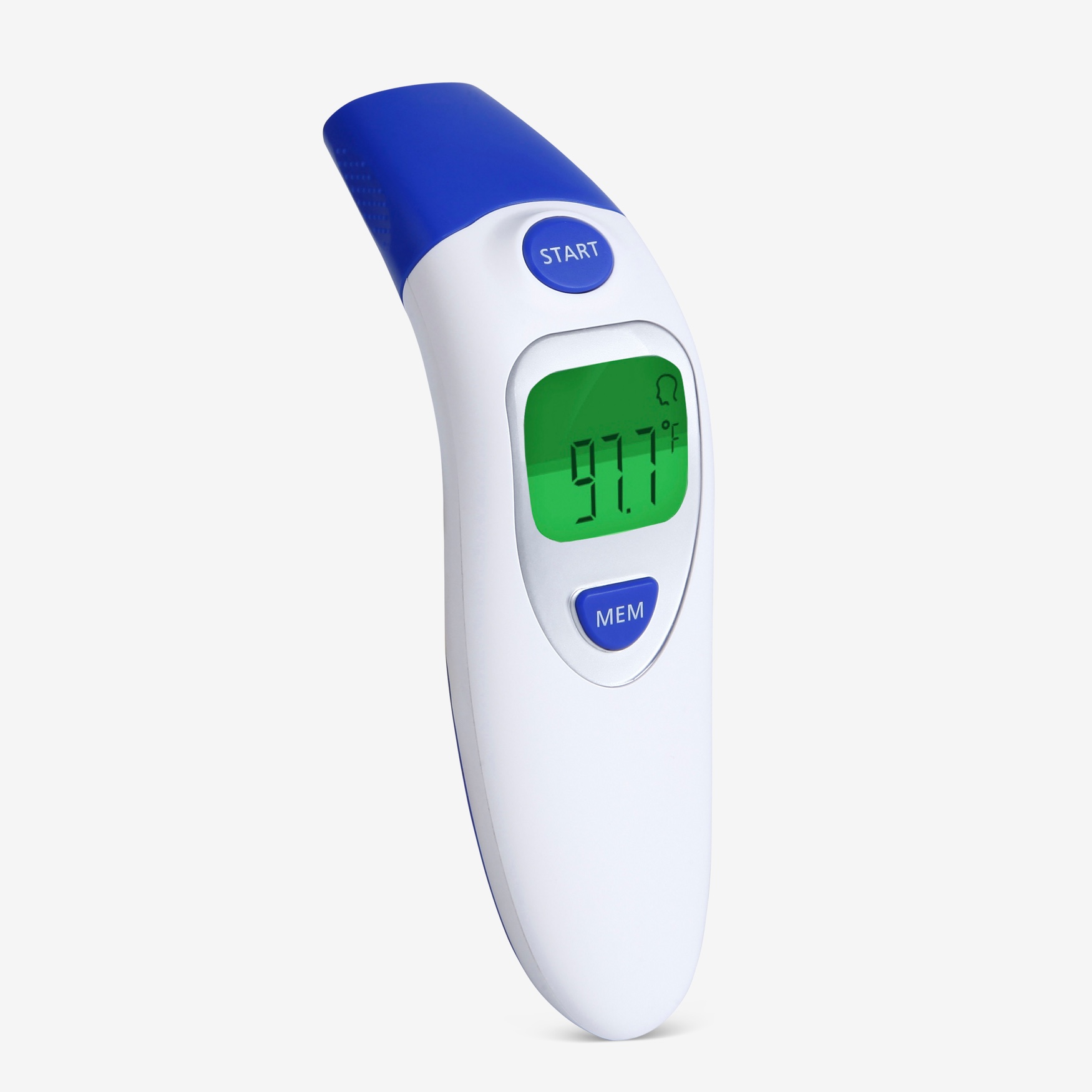 Color Coded Thermometer, WHITE
