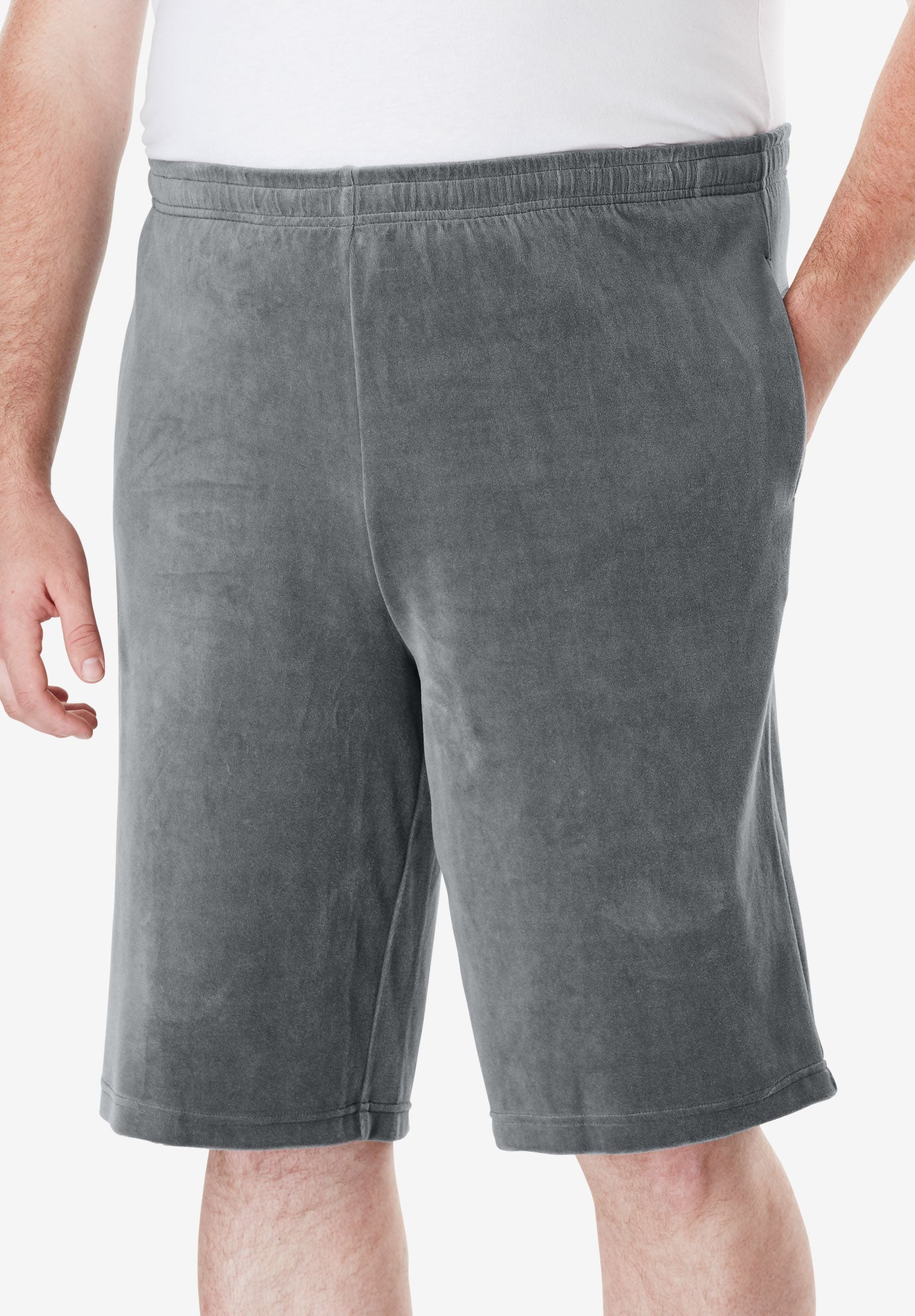 Velour Shorts Plus Size Pants & Shorts King Size