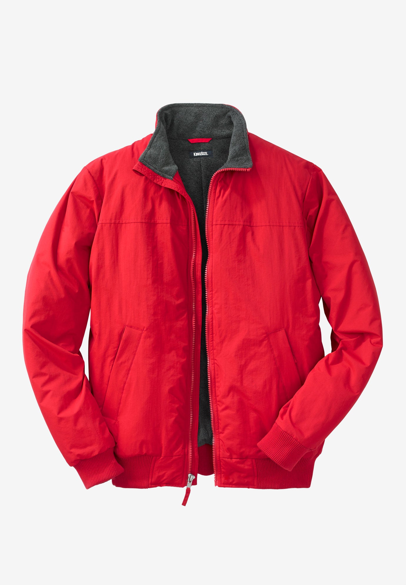 FleeceLined Bomber Jacket Big and Tall Outerwear King Size