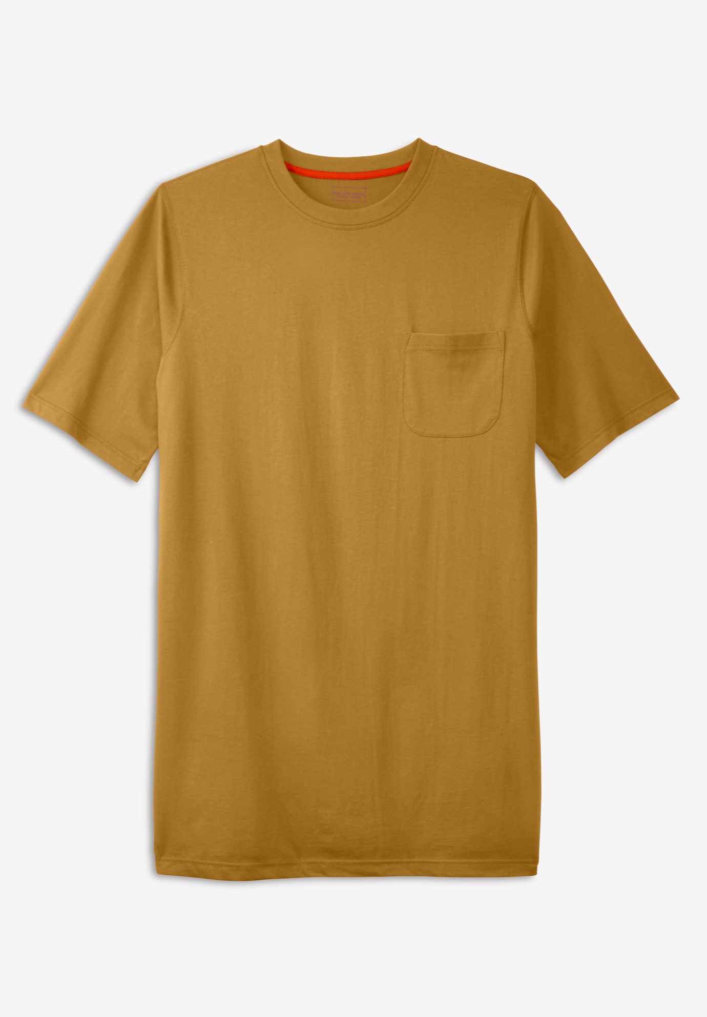 Boulder Creek by Kingsize Mens Big & Tall Heavyweight Crewneck Long-Sleeve Pocket T-Shirt