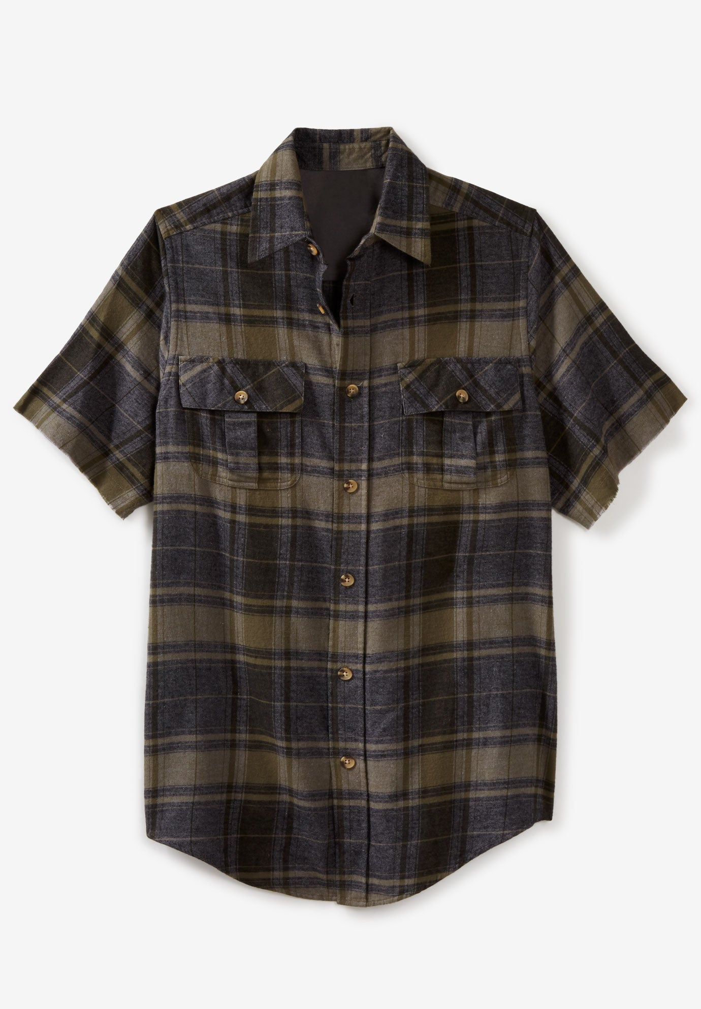 Liberty Blues® Cutoff ShortSleeve Flannel King Size