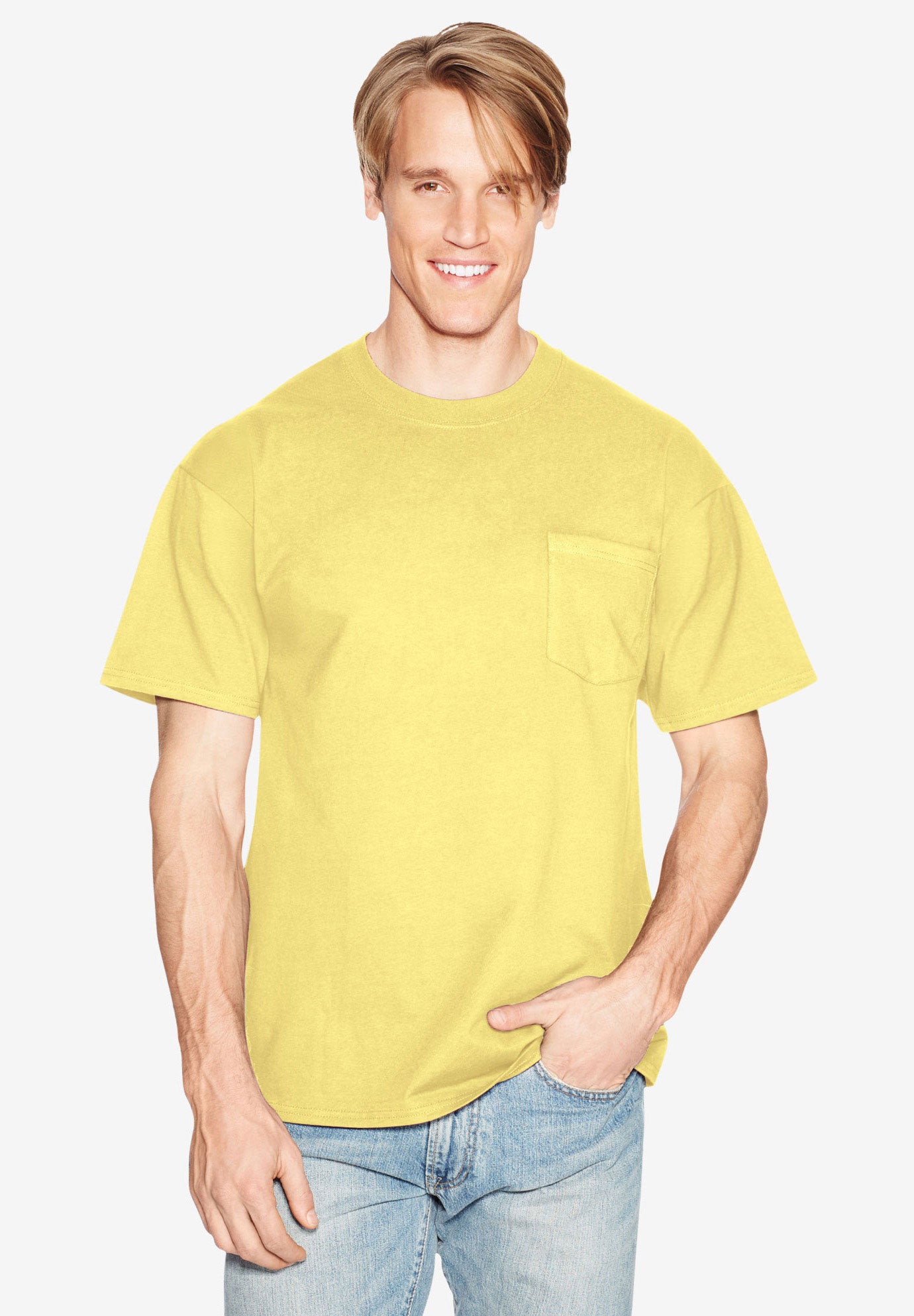 hanes beefy pocket tee shirts